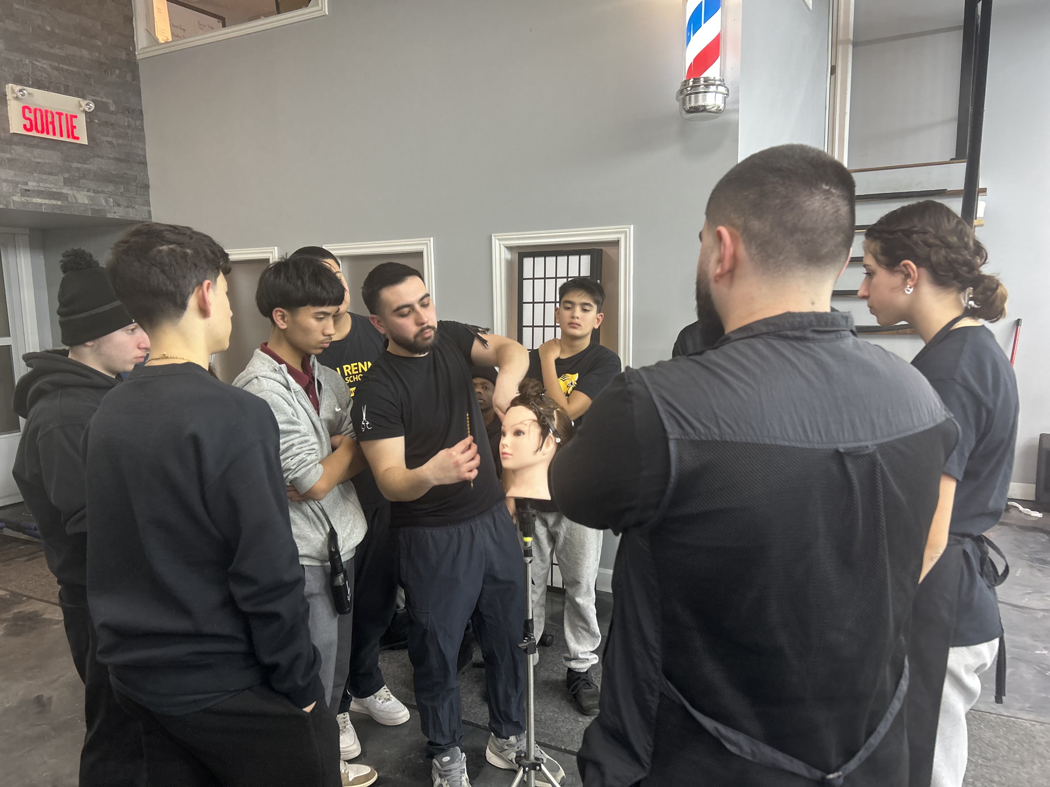QC Barber Academy team in action